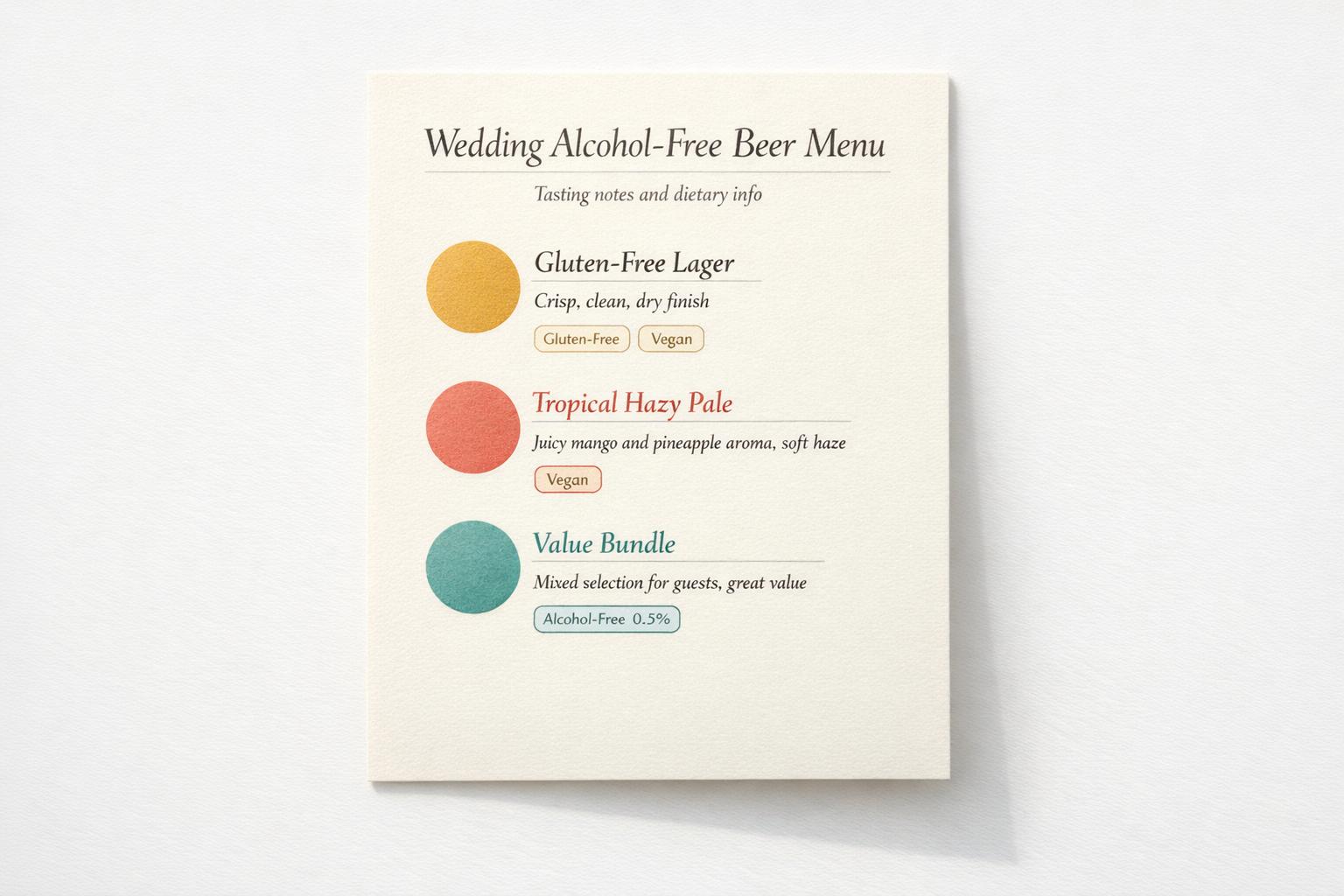 Best Alcohol-Free Beer for Weddings