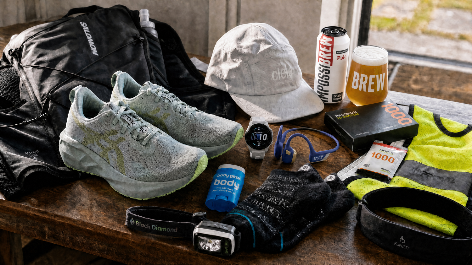 Best Running Gear UK in 2026 running gear product stack with IMPOSSIBREW Pale